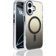 Kılıftech iPhone 17UYUMLU Kılıf M-Safe Şarj Özellikli Transparan Renk Geçişli Kth Toros Kapak - Siyah