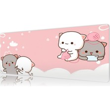 Urzuva Cozy Paws 70X30 3mm Kalınlık Premium Gaming Oyuncu Mousepad, Anti Slip Xxl Mouse Pad