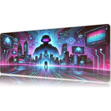 Urzuva Neonverse 70X30 3mm Kalınlık Premium Gaming Oyuncu Mousepad, Anti Slip Xxl Mouse Pad