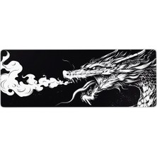 Urzuva Smoke Of The Dragon 70X30 3mm Kalınlık  Premium Gaming Oyuncu Mousepad, Anti Slip Xxl Mouse Pad