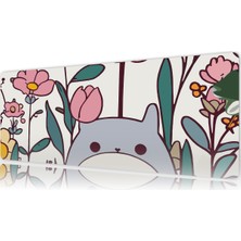 Urzuva Totoro Garden 70X30 3mm Kalınlık  Premium Gaming Oyuncu Mousepad, Anti Slip Xxl Mouse Pad
