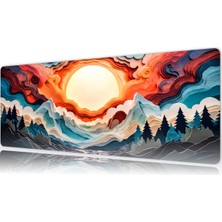 Urzuva Aurora Rise 70X30 3mm Kalınlık Premium Gaming Oyuncu Mousepad, Anti Slip Xxl Mouse Pad