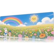 Urzuva Sunny Meadow 70X30 3mm Kalınlık Premium Gaming Oyuncu Mousepad, Anti Slip Xxl Mouse Pad