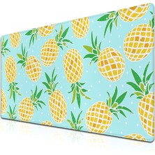 Urzuva Ananas Bliss 70X30 3mm Kalınlık Premium Gaming Oyuncu Mousepad, Anti Slip Xxl Mouse Pad