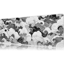 Urzuva Ethereal Waves 70X30 3mm Kalınlık Premium Gaming Oyuncu Mousepad, Anti Slip Xxl Mouse Pad