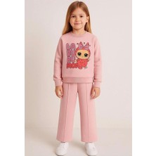 Aryanis Kız Çocuk Labubu Baskılı Eşofman Takımı