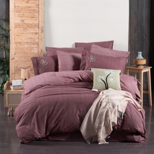 Sarev Ederlezi Tek Kişilik %100 Pamuk Flanel (Pazen) Nevresim Takımı Gül Kurusu