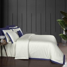 Sarev Layana Çift Kişilik %100 Pamuk Saten "500 Tc" Nevresim Takımı Lacivert