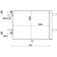 Mahle Xmpdby Klima Radyatörü Kondenseri Opel Astra L-Grandland-Vivaro C-Zafira Life Peugeot P3008 II-P308 Ii- P5008 II-P508 Expert Ivpartner-C4 Picasso-Jumpy Iv-Partner-Berlingo 1.2-1.5-1.6-2.0 Hdi-Purete