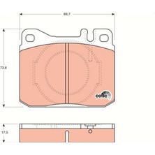TRW Xmpdby Ön Balata W123-C123-S123-W126-C126-R107-C107