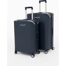 Pierre Cardin Büyük ve Orta Boy 2'li Set %100 Polipropilen Valiz Lacivert 04PC7090