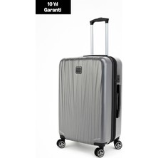 Louisiana Polo Orta Boy %100 Polikarbon Valiz Gri 1815