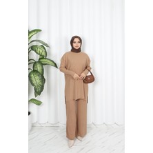 Nisum Moda Saç Örgülü Triko Takım