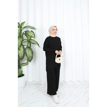 Nisum Moda Saç Örgülü Triko Takım