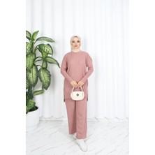 Nisum Moda Saç Örgülü Triko Takım