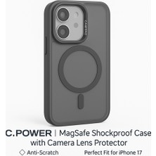 iPhone 17 Kılıfı, Kaliteli Kamera Lens Koruyucu Dahil, Magsafe Uyumlu Darbe Dayanaklı, Renk Siyah