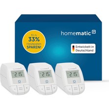 Homematic Ip Akıllı Termostat 3’lü Set –%33 Enerji Tasarruflu Akıllı Isıtma-Alexa & Google Assistant