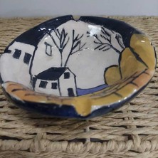 Es Dekor Büyük Küllük El Yapım Seramik Çap 12 cm