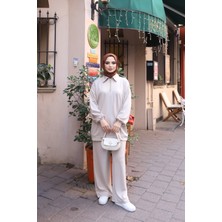 Nisum Moda Yarım Fermuarlı Cepli Modal Takım