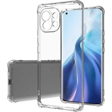 Xiaomi Mi 11 Lite Kılıf Mbvo Kamera Korumalı Nitro Anti Shock Silikon-Renksiz