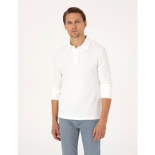 Pierre Cardin Erkek Ekru Slim Fit Sweatshirt 50311678-VR019