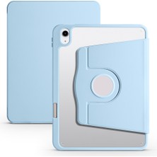 iPad 11.nesil 2025 Kılıf Mbvo Termik Kalem Bölmeli Dönebilen Standlı Kılıf - Mavi