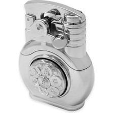 Tesbihname Kişiye Özel Yazılı Gümüş Renk Stres Çarkı Tasarım Manyetolu Çakmak