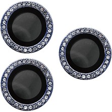 iPhone 15 Pro Max Uyumlu Mbvo Cl-06 Kamera Lens Koruyucu-Midnight