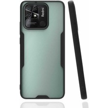 Xiaomi Redmi 10C Kılıf Mbvo Parfe Kapak-Siyah