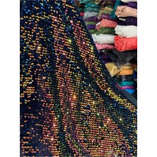 Mekik Manifatura Pullu Kadife Kumaş Hologram Pullu