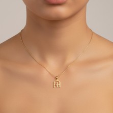 TabiTela 8 ayar altın kolye ucu F&H GM11400 0.5 gr