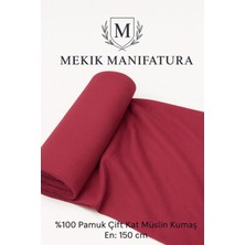 Mekik Manifatura %100 Pamuk Çift Kat Müslin Kumaş – En 150 cm – Dekoratif ve Giysi Kumaşı