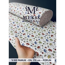 Mekik Manifatura %100 Pamuk Poplin Kumaş – 170 cm En – Çiçek Desenli