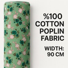 Mekik Manifatura %100 Pamuk Poplin Kumaş 90 cm Eninde Dikiş ve Hobi Kumaşı