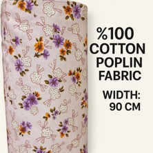 Mekik Manifatura %100 Pamuk Poplin Kumaş 90 cm Eninde Dikiş ve Hobi Kumaşı