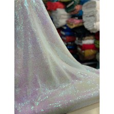 Mekik Manifatura 3 mm Pullu Payet Kumaş %100 Polyester Desenli Renkli 140 cm Genişlik