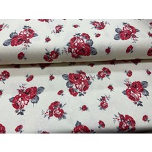 Mekik Manifatura Desenli Duck Keten Kumaş