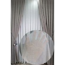 Özgün Perde Keten Foldet Tül Perde (1/3 Sık Pile) Ağır Gramajlı Kırışmaz Ütü Istemez