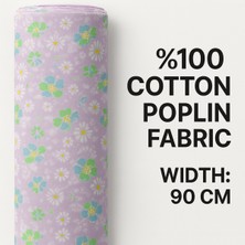 Mekik Manifatura %100 Pamuk Poplin Kumaş 90 cm Eninde Dikiş ve Hobi Kumaşı