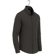 Classics Men Gewer Uzun Kol Slim Fit Içi Polarlı Erkek Gömlek - 7440