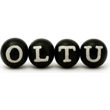 Tesbihname Isme Özel 925 Ayar Gümüş Harf Işlemeli Oltu Tesbih Tanesi