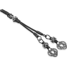 Tesbihname Siyah Beyaz Renk 1000 Ayar Gümüş 2 Li Taraftar Kazaz Püskül