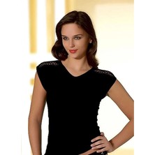 Moda Şahsenem Şahinler Sıfır Kol Fileli Atlet B369