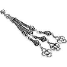 Tesbihname Kazaziye Temalı Foxtail Zincirli Üç Kamçılı Kararmaz Metal Püskül