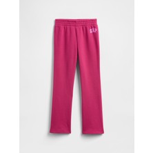 Gap Kız Çocuk Pembe Relaxed Gap Logo Bootcut Eşofman Altı