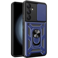 Teleplus Samsung Galaxy A55 Kılıf Magnetik Standlı Kamera Korumalı Slide Sürgülü Cover Kapak
