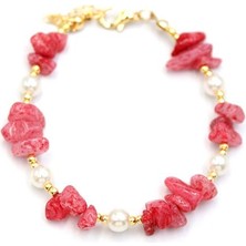 FRY Boncuk Bileklik - Koyu Pembe