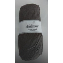 Aylis Home Kahverengi Çift Kişilik Lastikli Çarşaf