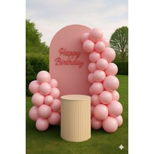 Zayna's 50 Adet Pastel Tonu Pembe Renk 12INÇ Pembe Balon-Doğum Günü Parti Süsleri Balon