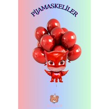 Zayna's Pijamaskeliler Baykuş Kız Temalı Karakter Folyo Balon Seti 67 cm